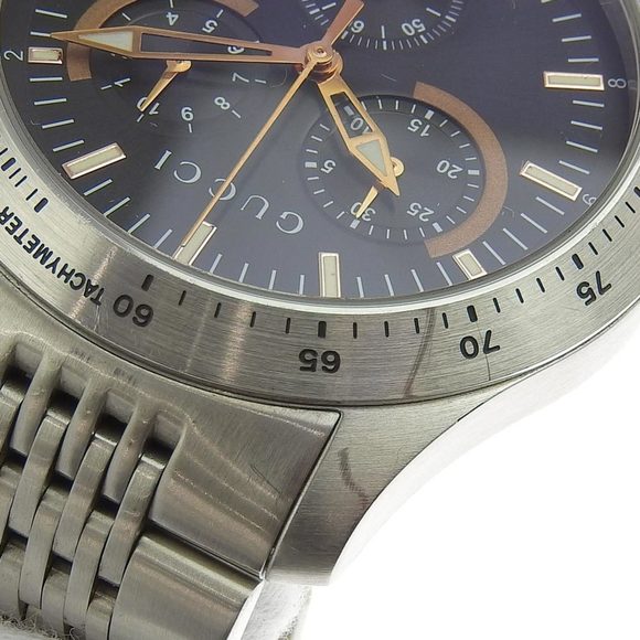 Gucci GUCCI G timeless men's quartz battery watch chronograph black dial 126 2 - Picture 6 of 9